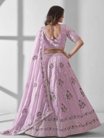 Pink Pure Organza Lehenga Choli